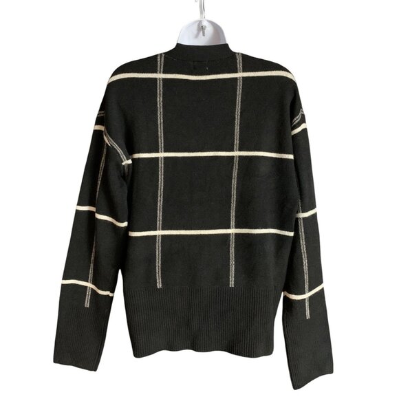 A New Day Womens Black Plaid Button-Up Cardigan Sweater With Pockets Size Small - Picture 14 of 14